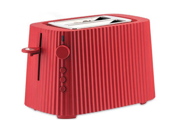 Alessi Plissé brödrost Röd 2 Skivor