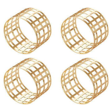 Dorre Servina Servettringar 4,5 cm 4-pack Mässing