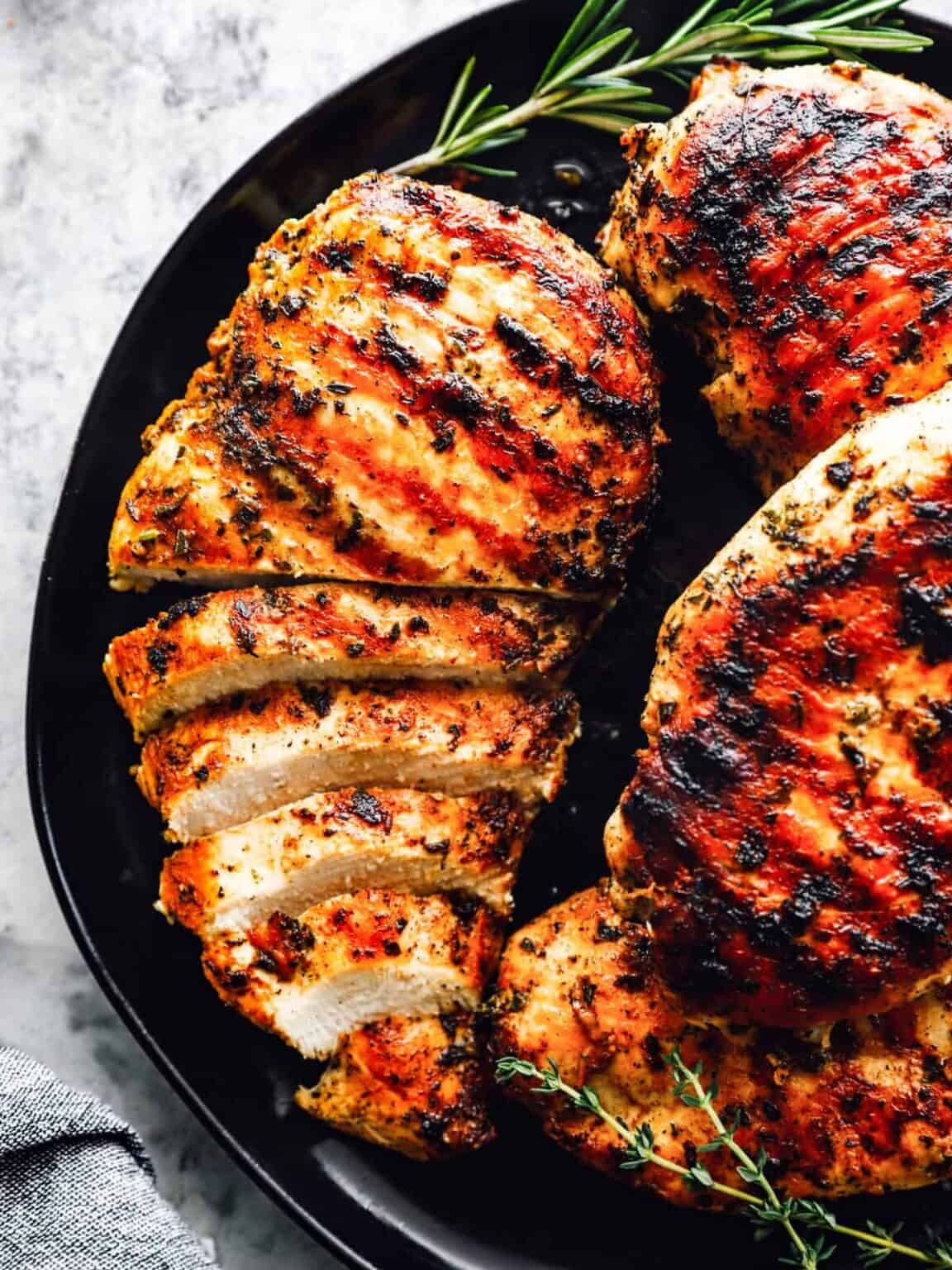 Grillad kyckling med örter & vitlök
