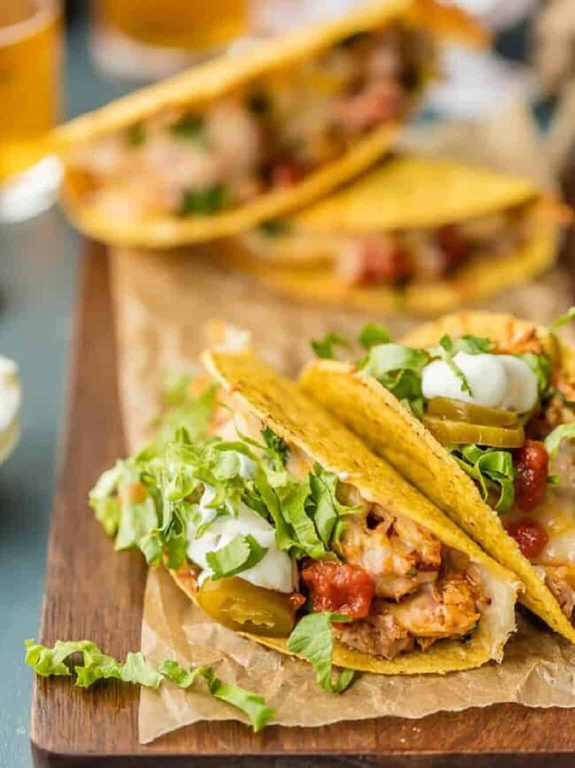 Ugnsbakade Kycklingtacos med Ost & Tacokrydda