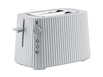 Alessi Brödrost PLISSE, 2 skivor, vit