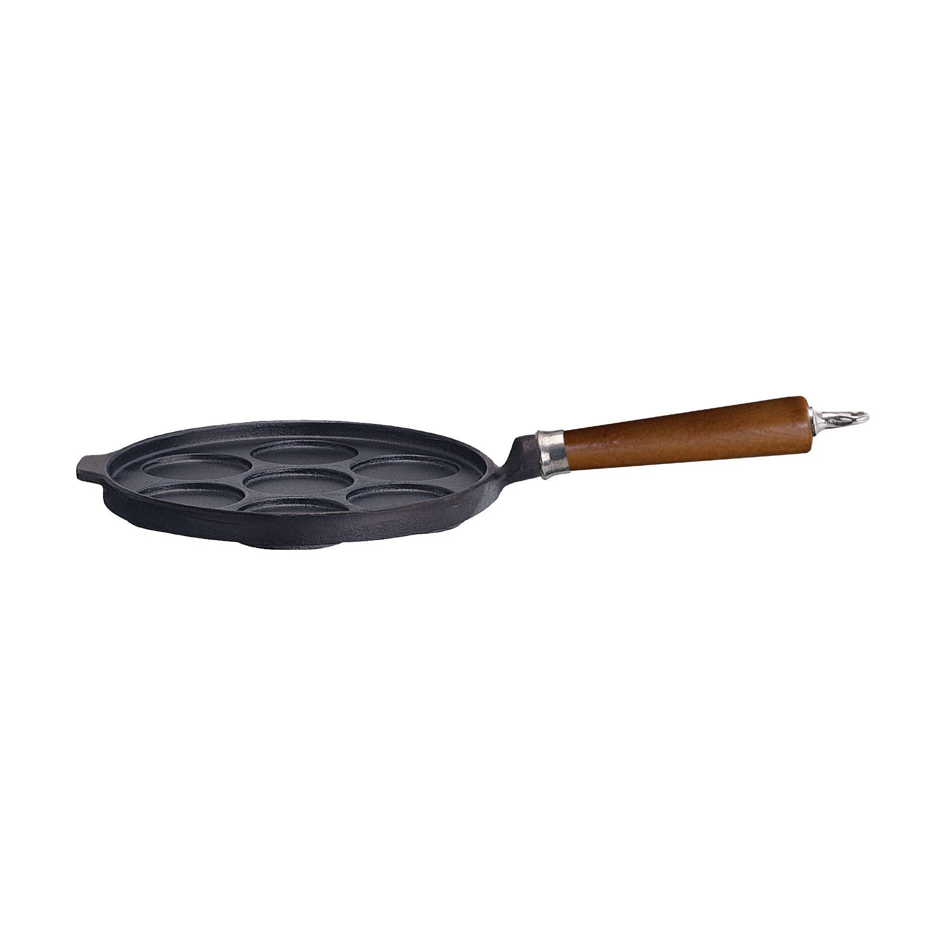 Ronneby Bruk Plättpanna För 7 Plättar Bok Brun Ø25 cm