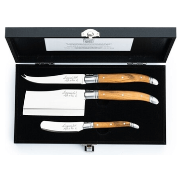 Laguiole Ostknivar Olive 3 delar