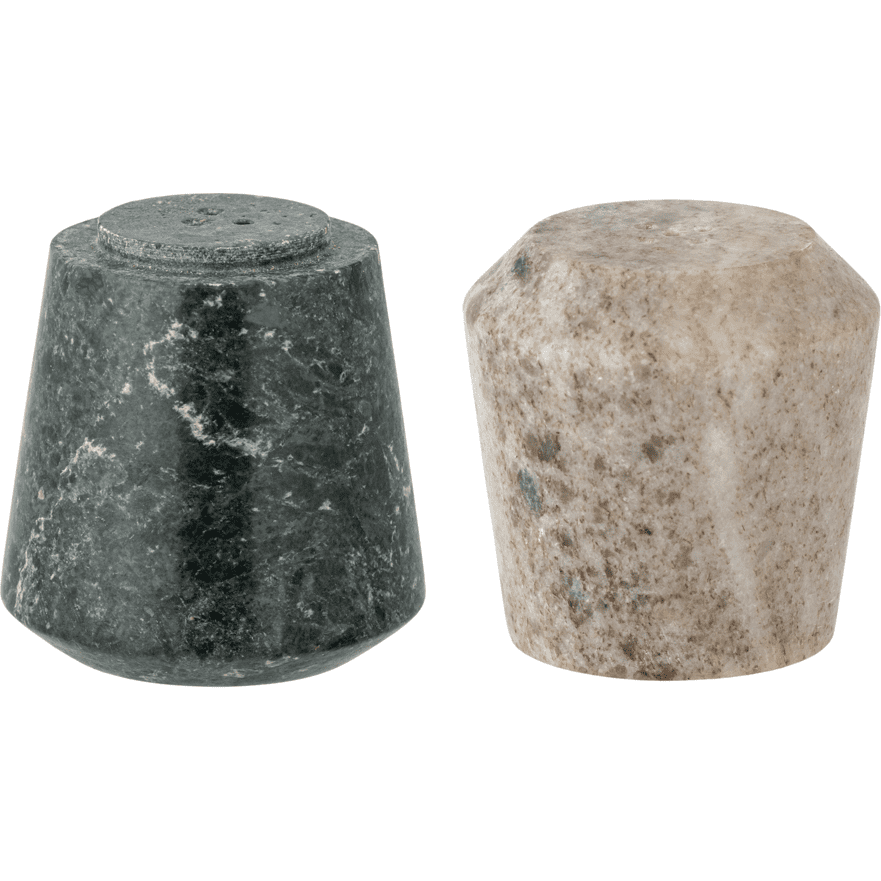 Bloomingville Duo Salt Och Pepparströare Set Grön Marmor