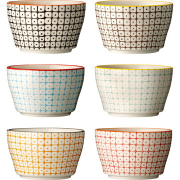 Bloomingville Carla Skål Multi 6-pack 11 cm